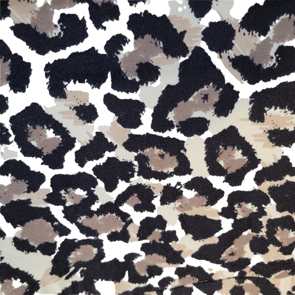 LOFT Leopard Print Skirt 12 Mini A-Line Pockets Animal Print Ann Taylor - Picture 2 of 5